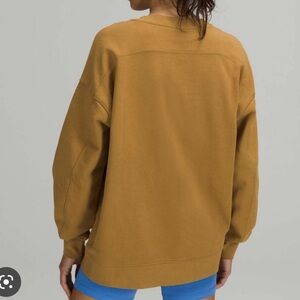 Lululemon Perfectly Oversized Crew Sweatshirt Spiced Brown Mustard